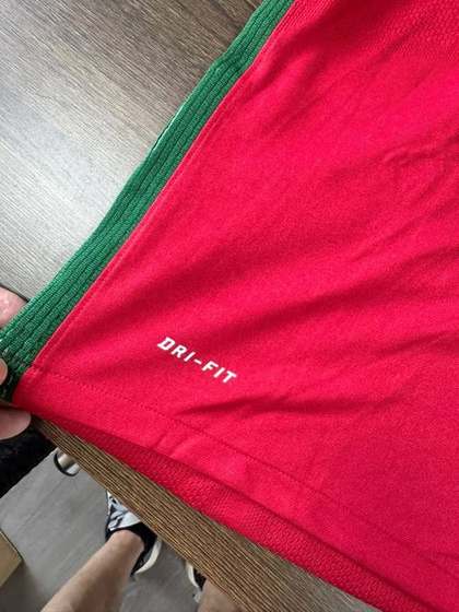 Portugal jersey fabric and Dri-Fit detail