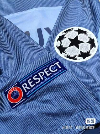 Manchester City jersey Champions League and Respect patches