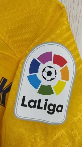 Barcelona 2022-23 Away Kit LaLiga sleeve patch detail