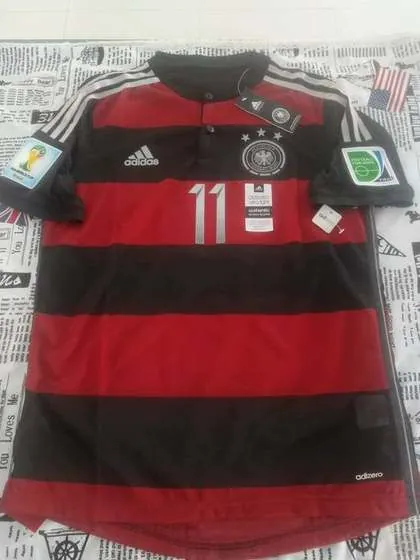Germany 2014 World Cup Away Jersey - Klose 11 full front