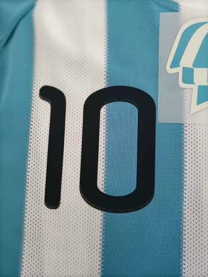 Argentina jersey number 10 closeup