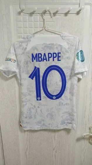 France 2022 World Cup Away Kit back with Mbappe 10