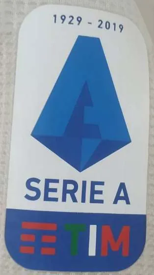 Juventus 2019-20 Away Kit Serie A 90th anniversary patch detail