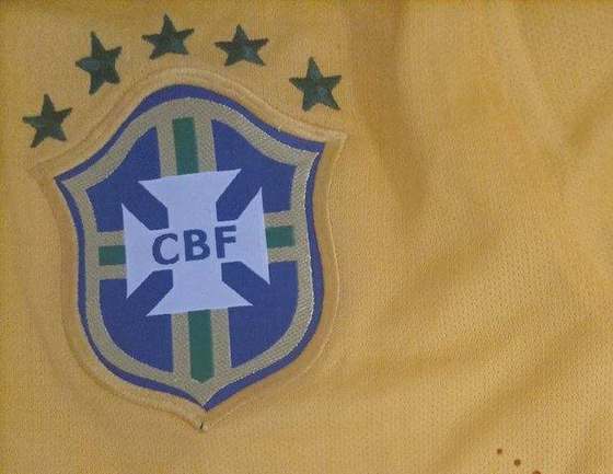 Brazil 2014 World Cup Home Kit - CBF crest badge
