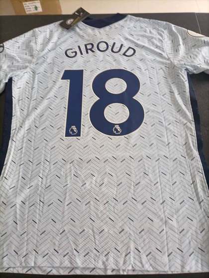 Chelsea 2020-21 Away Kit back - Giroud 18